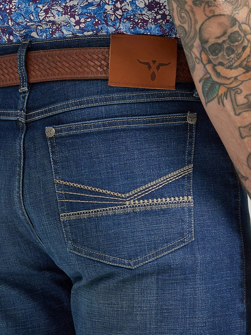 Wrangler Hommes 20x non. Jean 44 coupe slim à jambe droite PN28D58 vêtements faonbrook (112332509)