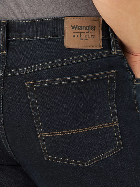 Wrangler Hommes Authentics - Jean bootcut coupe décontractée PN28D124 vêtements port sombre (10zm4rbdh)