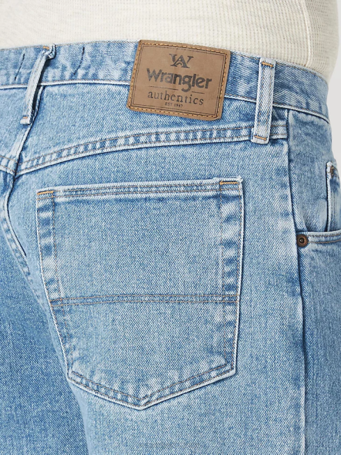 Wrangler Hommes Authentics - Jean en coton coupe décontractée PN28D112 vêtements lavage à la pierre léger (10zm200ls)