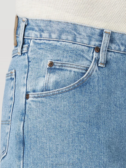 Wrangler Hommes Authentics - Jean en coton coupe décontractée PN28D112 vêtements lavage à la pierre léger (10zm200ls)