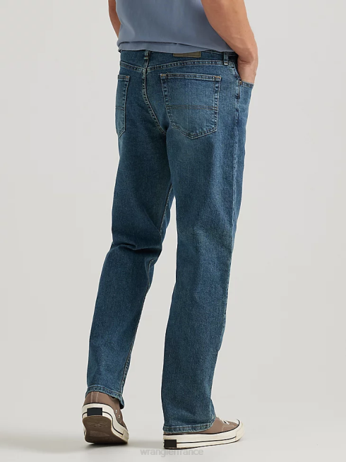 Wrangler Hommes Authentics - Jean flex confortable coupe décontractée PN28D199 vêtements fumée (zm3cssm)
