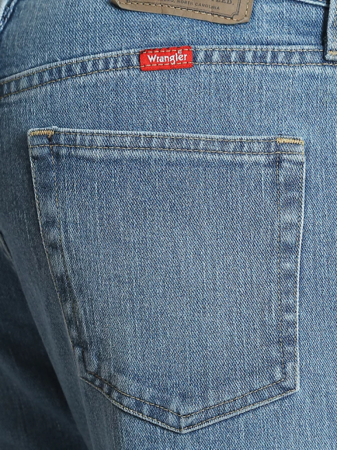 Wrangler Hommes Jean cinq étoiles de qualité supérieure, flexible pour plus de confort, coupe classique. PN28D136 vêtements lavage à la pierre léger (96fxwsl)