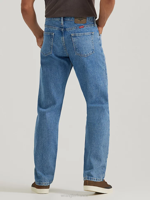 Wrangler Hommes Jean coupe décontractée en denim cinq étoiles de qualité supérieure PN28D88 vêtements eau de Javel pour pierre (97601sb)