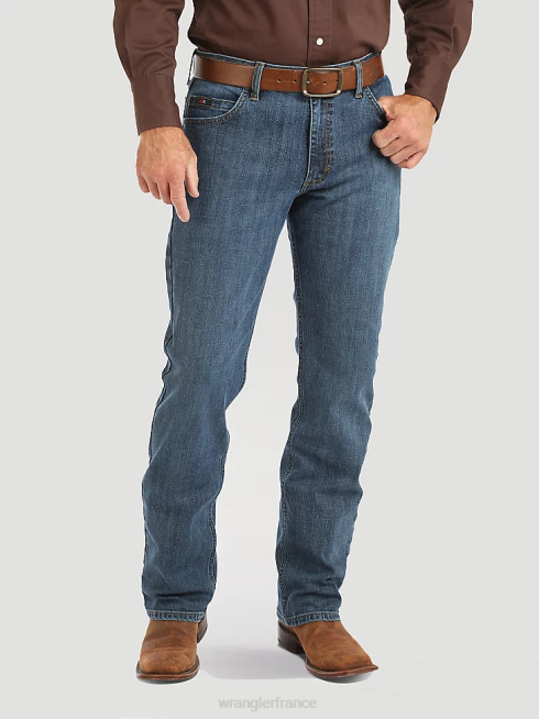 Wrangler Hommes Jean coupe slim 20x active flex PN28D120 vêtements bleu pierre (02mcwst)