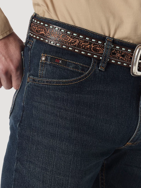 Wrangler Hommes Jean slim de compétition 20x Advanced Comfort 02 PN28D134 vêtements bière de racine (02macrb)