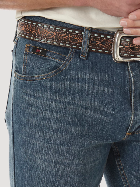 Wrangler Hommes Jean slim de compétition 20x Advanced Comfort 02 PN28D135 vêtements baril (02macba)