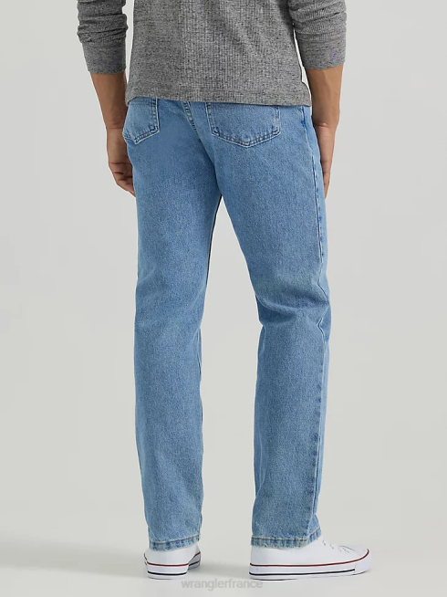Wrangler Hommes authentiques jean coupe classique en coton PN28D148 vêtements lavage à la pierre léger (10zm100ls)