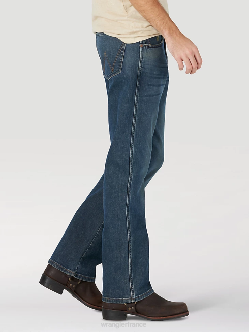 Wrangler Hommes jean bootcut coupe slim PN28D183 vêtements lavage cr (mgw77cr)