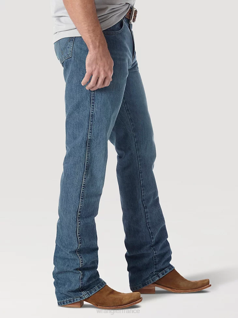 Wrangler Hommes jean bootcut coupe slim rétro PN28D9 vêtements porté (77mwzwo)