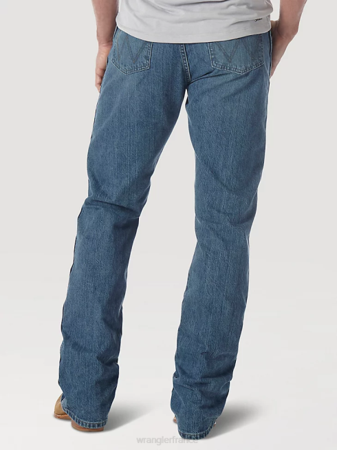 Wrangler Hommes jean bootcut coupe slim rétro PN28D9 vêtements porté (77mwzwo)