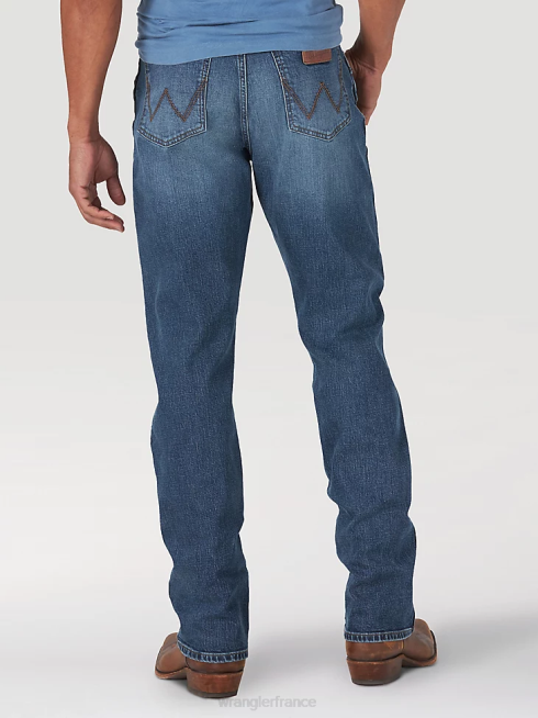 Wrangler Hommes jean droit coupe slim rétro PN28D29 vêtements Cleburn (88mwzcb)