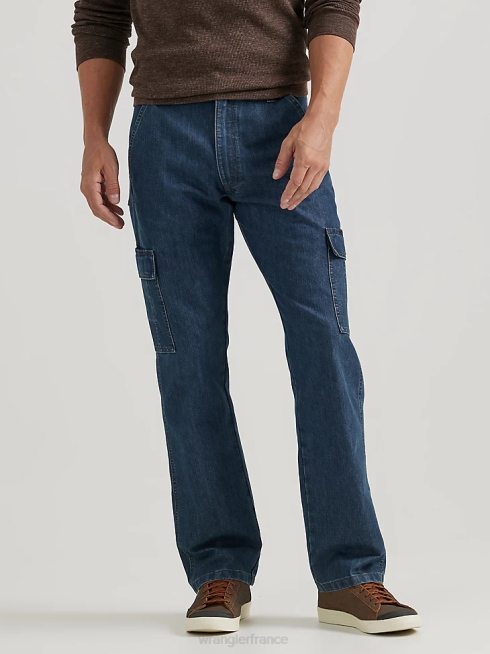 Wrangler Hommes jean flex coupe athlétique PN28D174 vêtements déchiqueté (mgw16jg)