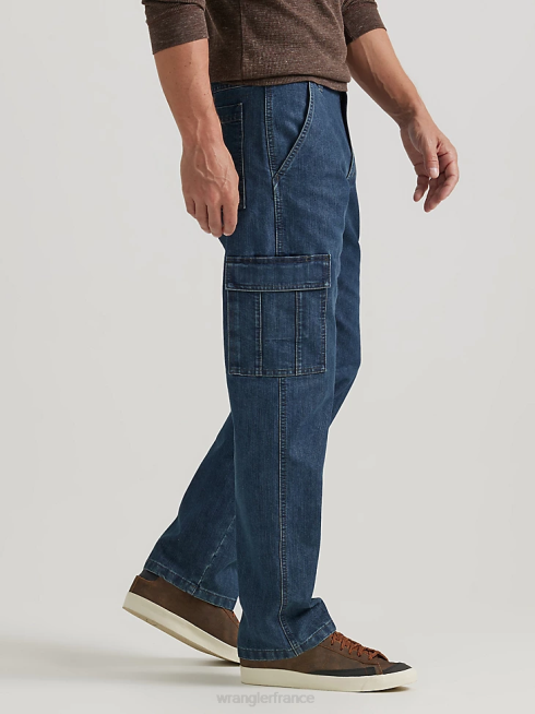 Wrangler Hommes jean flex coupe athlétique PN28D174 vêtements déchiqueté (mgw16jg)