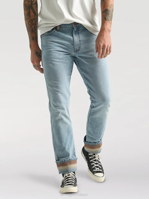 Wrangler Hommes jean flex coupe athlétique PN28D174 vêtements déchiqueté (mgw16jg)