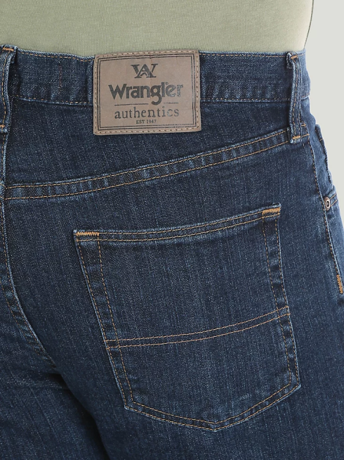 Wrangler Hommes jean flex coupe classique authentiques PN28D126 vêtements indigo foncé (10zm100id)