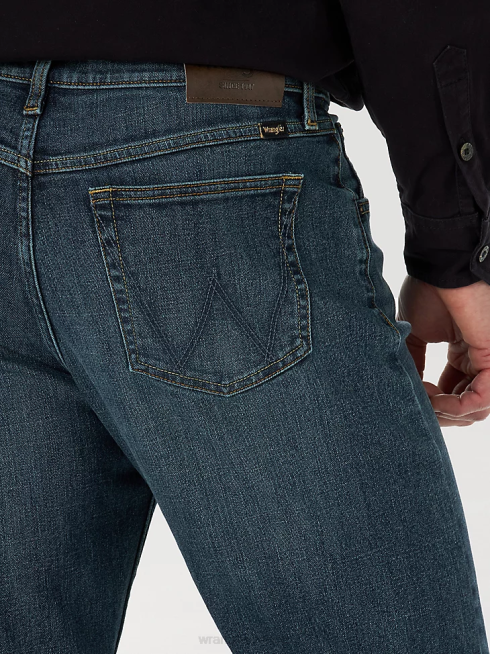 Wrangler Hommes jean flex coupe décontractée PN28D172 vêtements marin (mgw15ma)