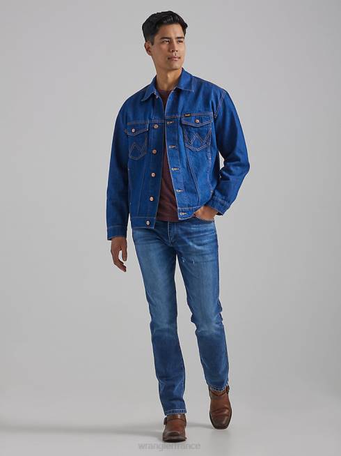 Wrangler Hommes jean slim fuselé larston PN28D59 vêtements sombrement usé (112335474)