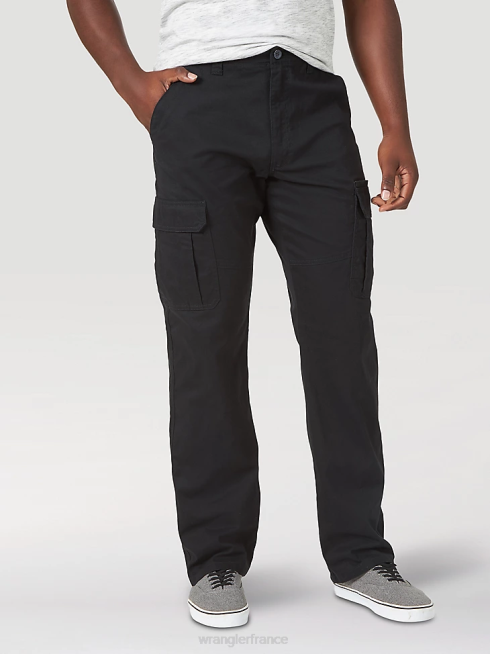 Wrangler Hommes pantalon cargo flexible coupe décontractée cinq étoiles haut de gamme PN28D218 vêtements noir (70abwbl)