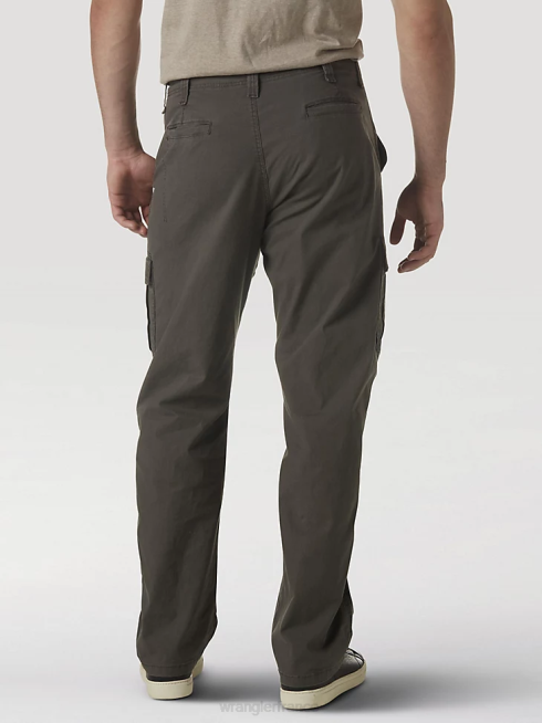 Wrangler Hommes pantalon cargo flexible coupe décontractée cinq étoiles haut de gamme PN28D221 vêtements olive terne (70abwod)