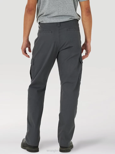 Wrangler Hommes pantalon cargo flexible coupe décontractée cinq étoiles haut de gamme PN28D222 vêtements anthricite (70abwah)