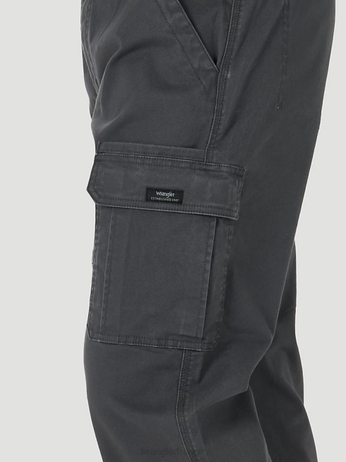 Wrangler Hommes pantalon cargo flexible coupe décontractée cinq étoiles haut de gamme PN28D222 vêtements anthricite (70abwah)