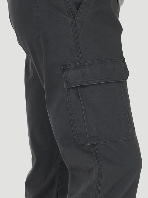 Wrangler Hommes pantalon cargo flexible coupe décontractée cinq étoiles haut de gamme PN28D222 vêtements anthricite (70abwah)