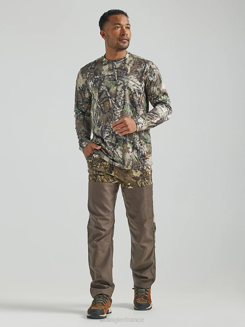 Wrangler Hommes pantalon en toile à jambe droite coupe classique robuste PN28D650 vêtements mousse (31100ms)