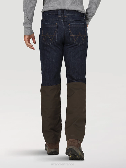 Wrangler Hommes pantalon en toile à jambe droite coupe classique robuste PN28D650 vêtements mousse (31100ms)