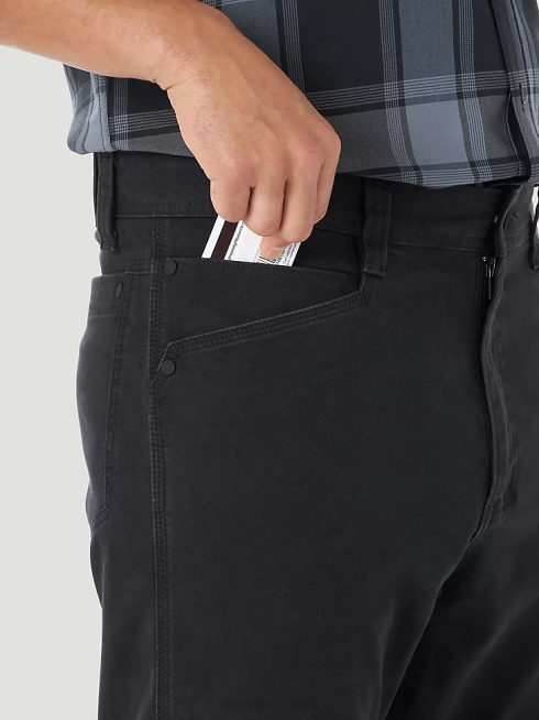 Wrangler Hommes pantalon utilitaire renforcé atg PN28D625 vêtements caviar (ns857cv)