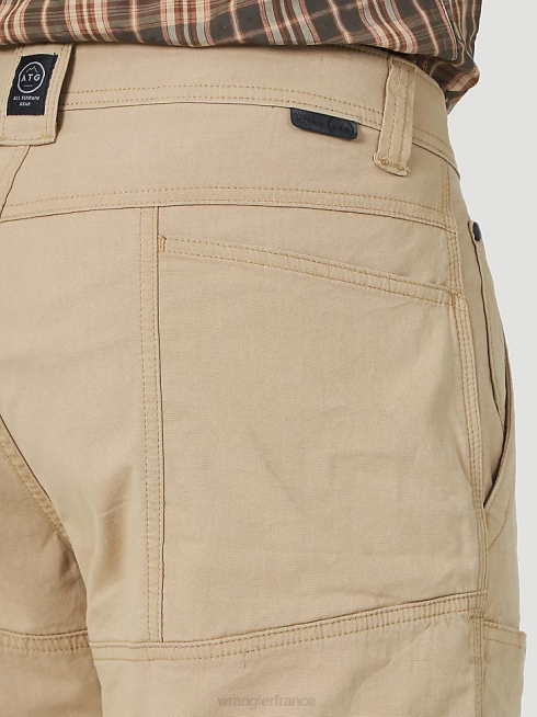 Wrangler Hommes atg - short utilitaire à poche latérale PN28D608 vêtements travertin (ns923tr)