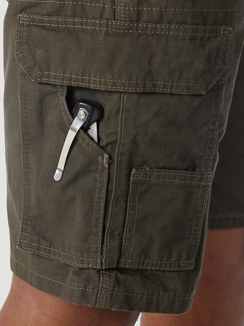 Wrangler Hommes riggs workwear short cargo ranger ripstop PN28D524 vêtements loden (3w360ld)