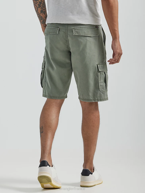 Wrangler Hommes short cargo en sergé flexible PN28D550 vêtements épicéa (112330393)