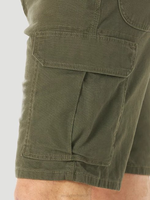 Wrangler Hommes short cargo ranger stretch riggs workwear PN28D537 vêtements loden (3w362ld)