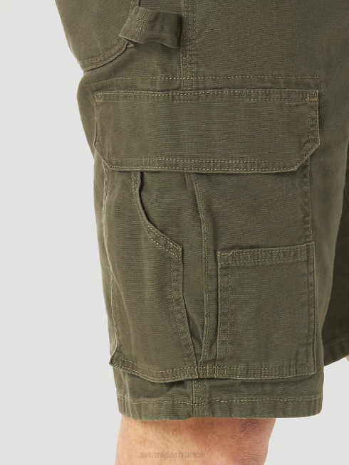 Wrangler Hommes short cargo ranger stretch riggs workwear PN28D537 vêtements loden (3w362ld)