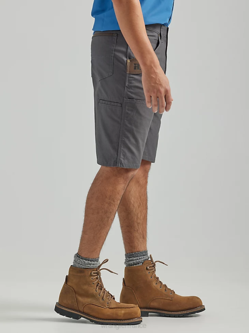 Wrangler Hommes short décontracté utilitaire riggs workwear PN28D674 vêtements gris à fines rayures (112325410)