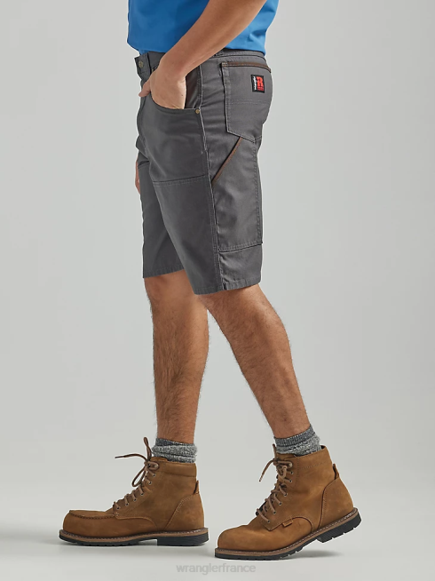 Wrangler Hommes short décontracté utilitaire riggs workwear PN28D674 vêtements gris à fines rayures (112325410)