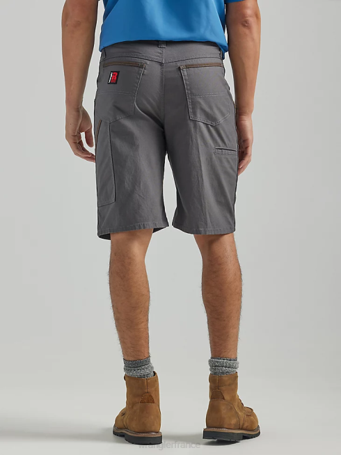 Wrangler Hommes short décontracté utilitaire riggs workwear PN28D674 vêtements gris à fines rayures (112325410)
