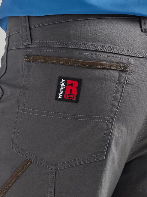 Wrangler Hommes short décontracté utilitaire riggs workwear PN28D674 vêtements gris à fines rayures (112325410)