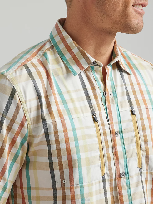 Wrangler Hommes atg by horizon chemise à carreaux PN28D296 vêtements plage de Caroline (112331234)