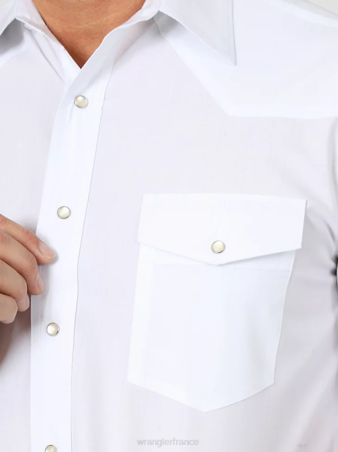 Wrangler Hommes chemise de travail du patrimoine PN28D474 vêtements noir lavé (112335452)