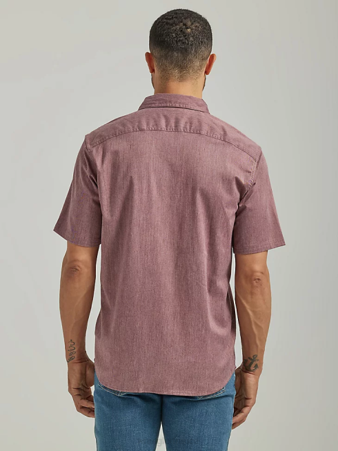 Wrangler Hommes chemise épique en sergé doux et flexible PN28D358 vêtements bruyère de zibeline (112333277)