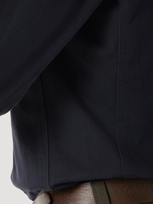 Wrangler Hommes riggs workwear chemise de travail boutonnée à manches longues en sergé uni PN28D350 vêtements marine (3w501nv)