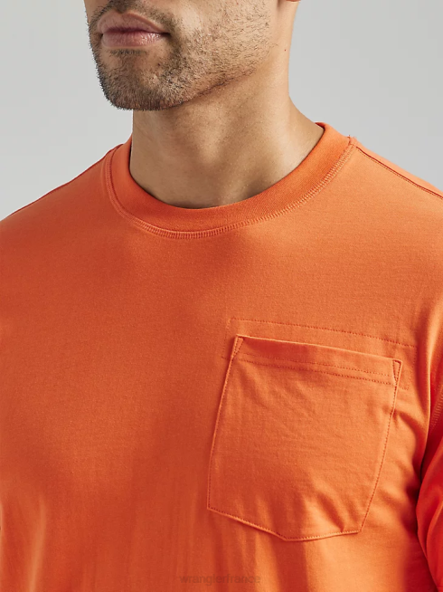 Wrangler Hommes riggs workwear t-shirt performance à manches courtes et 1 poche PN28D283 vêtements koï (112324982)