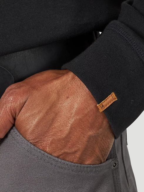 Wrangler Hommes riggs workwear t-shirt performance à manches longues et 1 poche PN28D284 vêtements noir (3w702bk)