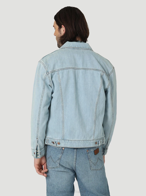 Wrangler Hommes veste anti-ajustement Heritage PN28D618 vêtements bleu glacé (112321108)