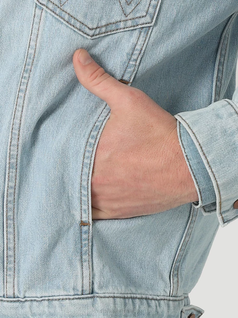 Wrangler Hommes veste anti-ajustement Heritage PN28D618 vêtements bleu glacé (112321108)